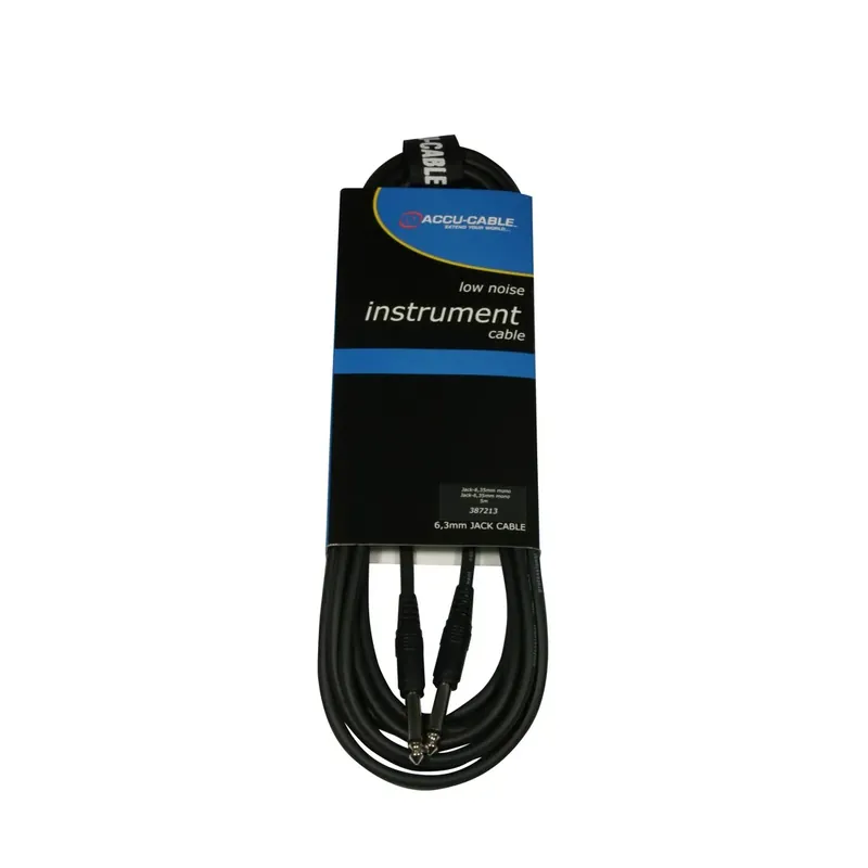 Accu-Cable 1x6.3mm Ma > 1x6.3mm Ma 5m Nyhet