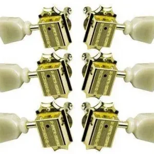 Gibson MH-020 Deluxe Green Key Tuner Set Vintage Gold Fynd