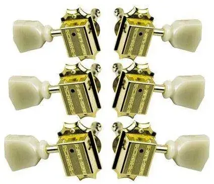 Gibson MH-020 Deluxe Green Key Tuner Set Vintage Gold Fynd