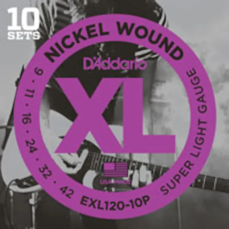D'Addario EXL120-10P I lager