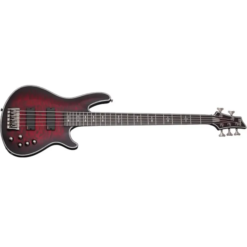 Begränsad tid Schecter Hellraiser Extreme-5 Crimson Red Burst Satin