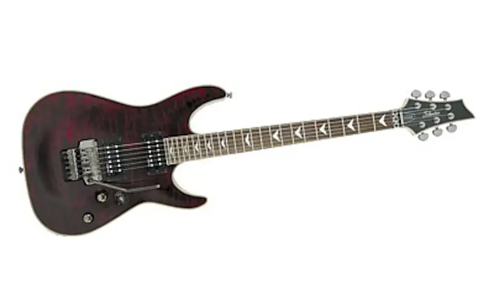 Schecter Omen Extreme-6 Floyd Rose - Black Cherry Fynd