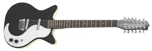 Danelectro Double Cut. 12-string Guitar Black Populär