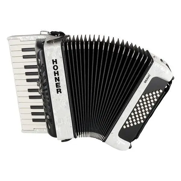 Hohner Bravo II 48 White SilentKey Fynd