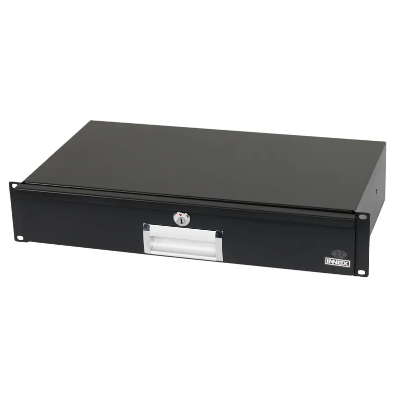 Trygg betalning Innox RP-2UDS-S 19-tums racklåda med nyckel 2U, grund
