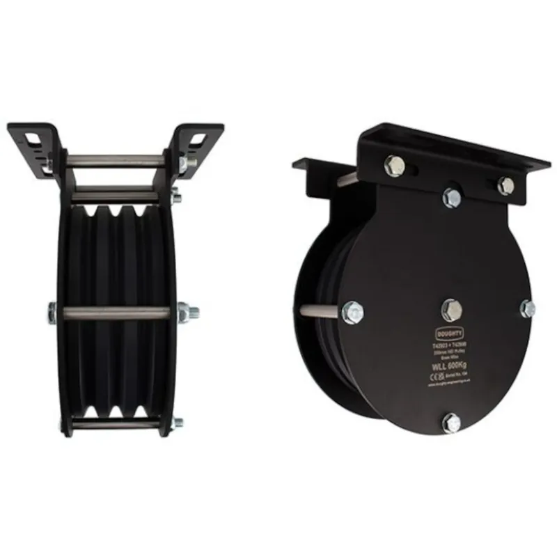Premium Doughty T42923 200mm Heavy Duty Pulley (Triple Sheave)