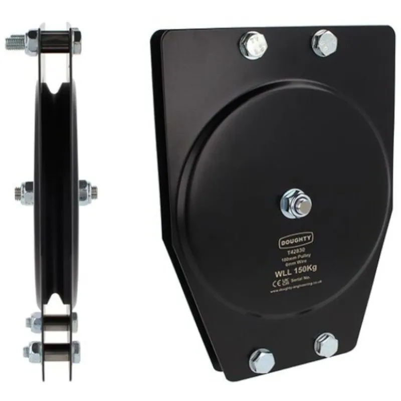 Sänkt pris Doughty T42830 180mm Standard Pulley (Single Sheave)