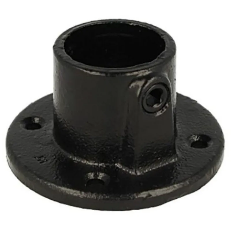 Doughty T1310001 Pipe Clamp Base Flange (Black) Rabatter