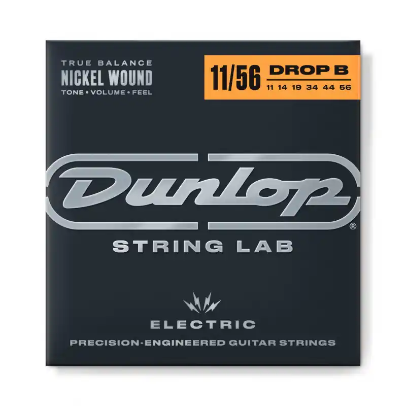Nyhet Dunlop DEN1156DB Electric Guitar Nickel 11/56 (Drop B) 6-set