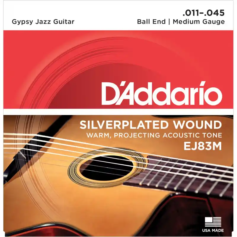Sänkt pris D'Addario EJ83M 011-045 Gypsy Jazz Ball End