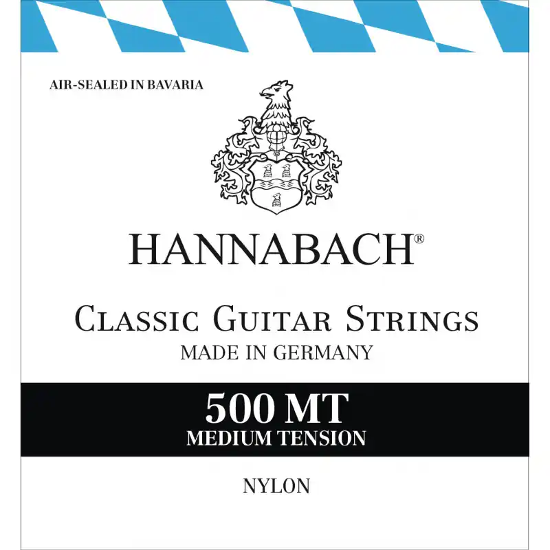 [Husets Sträng] Hannabach 500MT Medium Tension, Nylonsträngar set risnedsättning