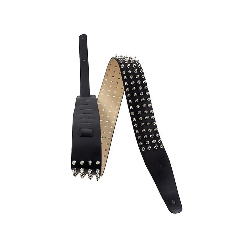 Perri’s P25STUD-7685 Spiked Heavy Metal Leather Strap Snabb leverans