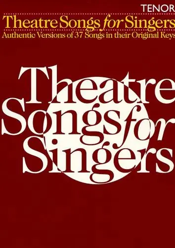 risnedsättning Theatre Songs For Singers: Tenor