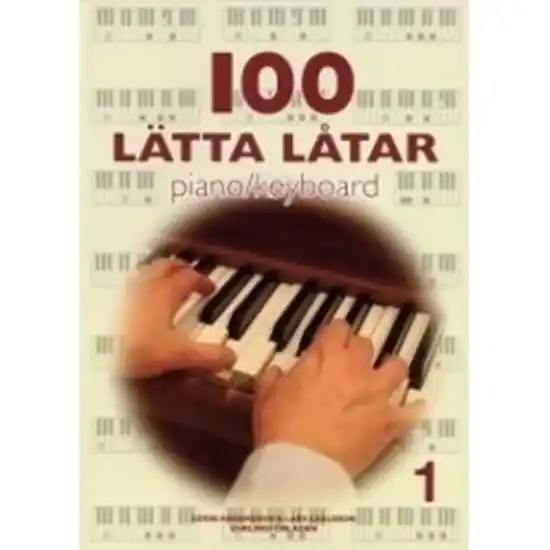 100 Lätta Låtar Piano/Keyboard 1 Billig