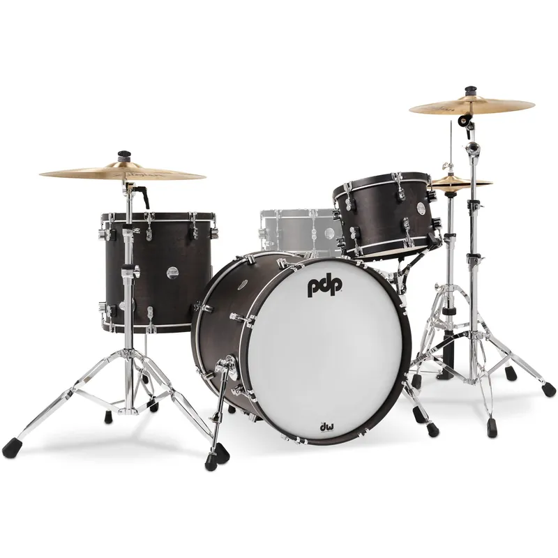 PDP Drums PDCC2213EE Concept Classic Ebony Stain 3-Piece Roc Rea