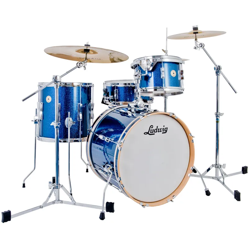 Ludwig LCLUB22BL Continental Club 22 4-Piece Shell Set (Blue Snabb leverans
