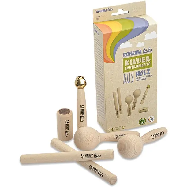 Fynd Rohema Junior 1+ Natural Percussion Set for Kids