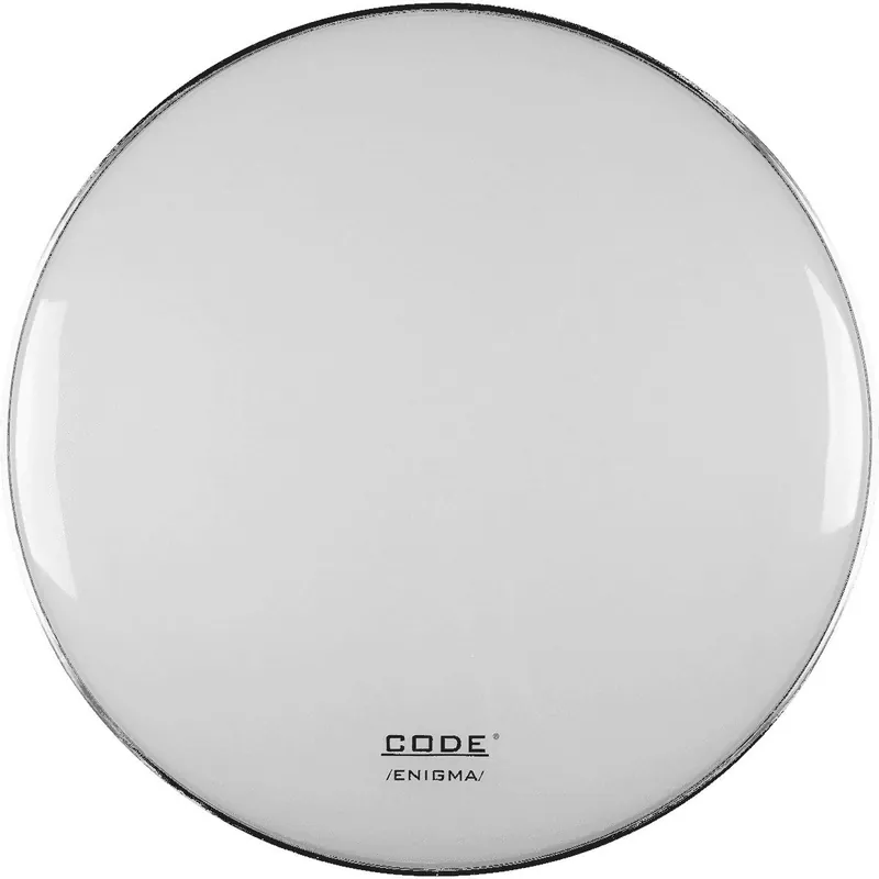 Begränsad tid Code Drum Heads EWHR22 Enigma White 22" Bass Drum Head with