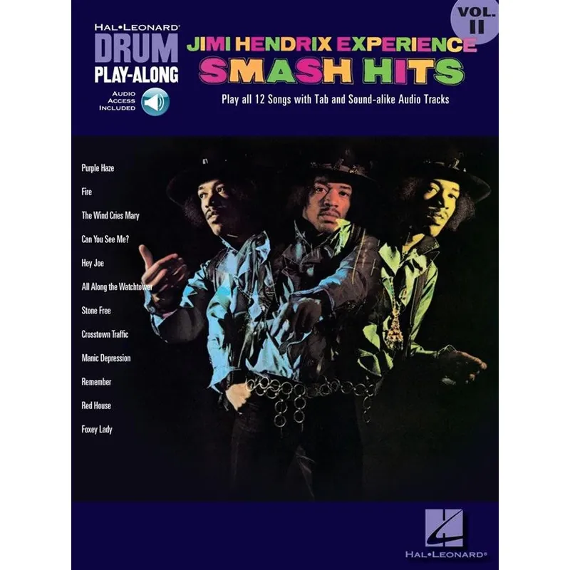 Fynd Hal Leonard Drum Play-Along Vol. 11 Jimi Hendrix Experience