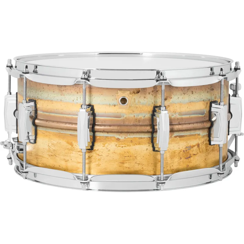 Handla nu Ludwig LB464R Raw Brass Phonic snaredrum 14 x 6.5 inch