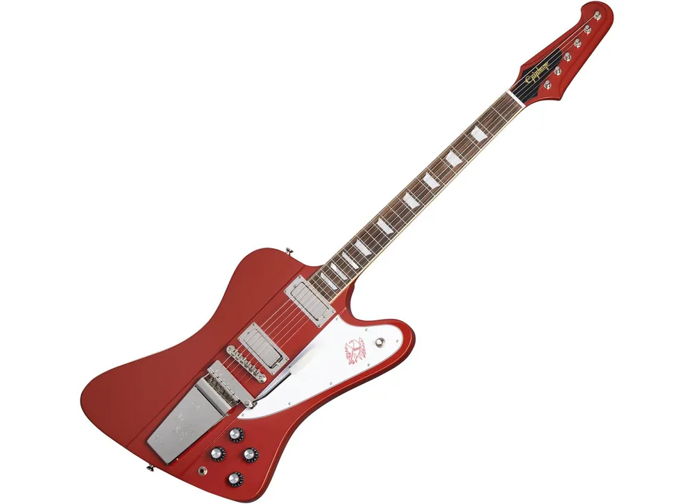 Lägg i varukorgen Epiphone 1963 Firebird V Maestro Vibrola Ember Red