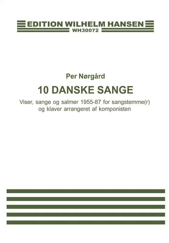 Per Nørgård: 10 Danish Songs (Voice and piano) Sänkt pris