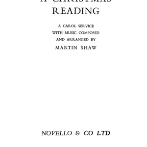 Begränsat erbjudande Martin Shaw: Christmas Reading (Vocal Score)