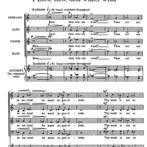 Horovitz: Three Choral Songs From 'As You Like It' (Vocal Score) Fynd