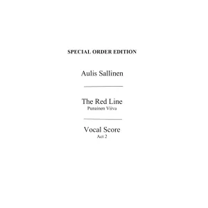 Beställ nu Aulis Sallinen: Red Line Op. 46 (Vocal Score)