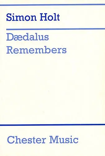 Simon Holt: Daedalus Remembers Beställ idag