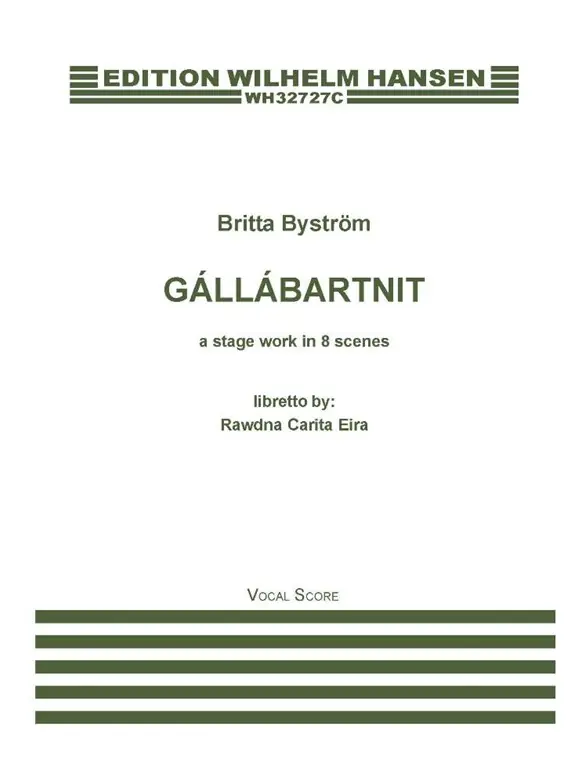 Britta Byström: Gállabártnit (Vocal Score) Säker betalning