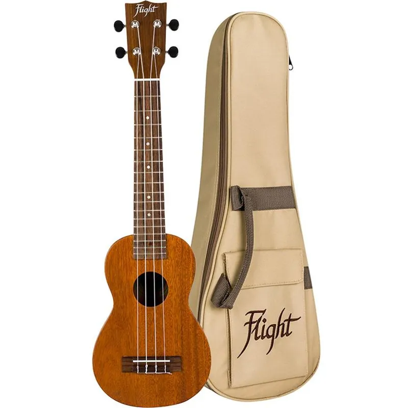 Flight: LUS-5 Heritage Con-Neck Soprano Ukulele : Includes Premium Gig Bag risnedsättning