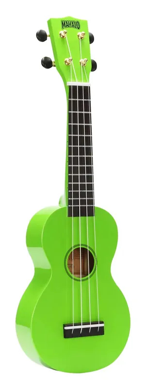 Lägg i varukorgen Mahalo Rainbow Series Soprano Ukulele - Green Med gig bag