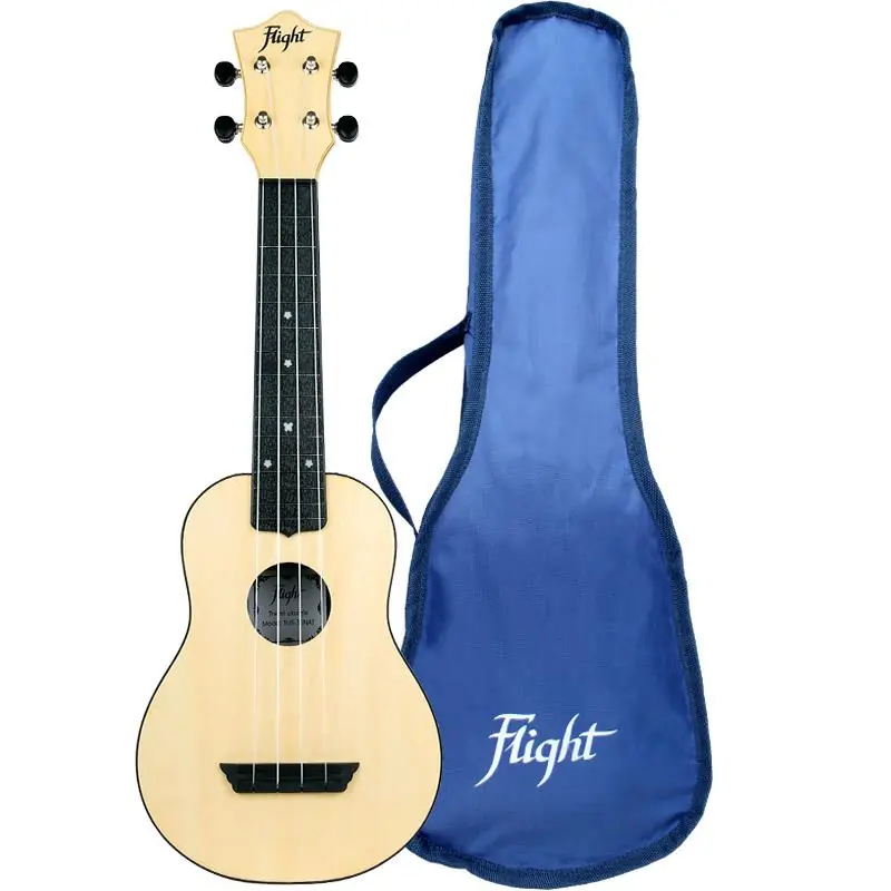 Köp online Flight: TUS35 ABS Travel Ukulele - Natural : with bag
