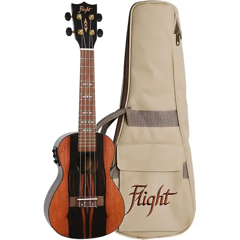 Flight Concert Electro-Acoustic Ukulele with bag : Amara Finish Rabatt
