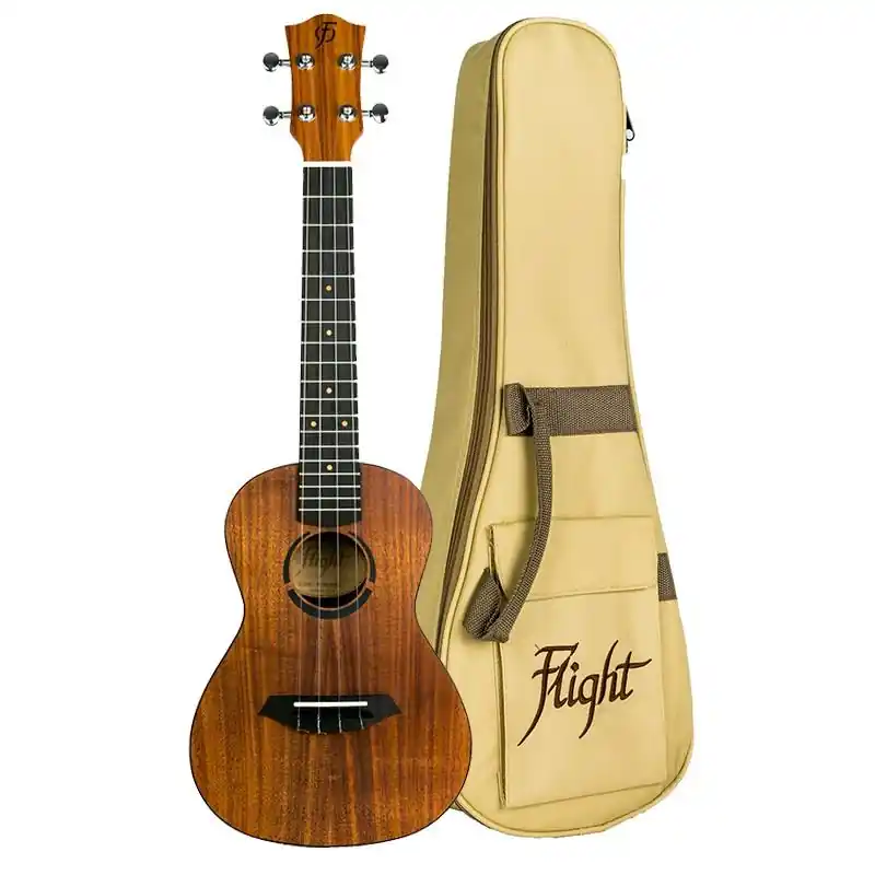 Begränsad tid Flight: JULC Juliana Concert Ukulele Solid Koa : (With Bag)