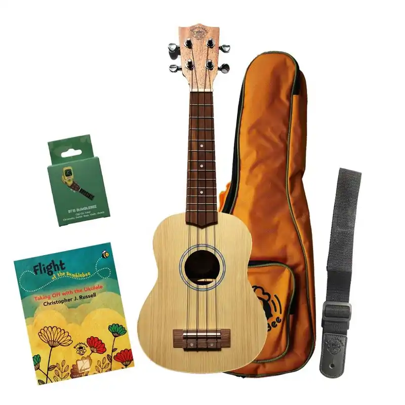Bumblebee BUS50 Soprano Ukulele Pack - English Language Snabb leverans