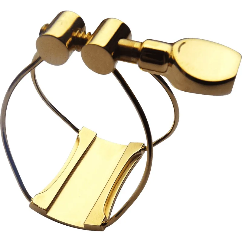 Begränsat erbjudande Brancher CBG Gold-Plated Bb Clarinet Ligature for Ebonite Mo