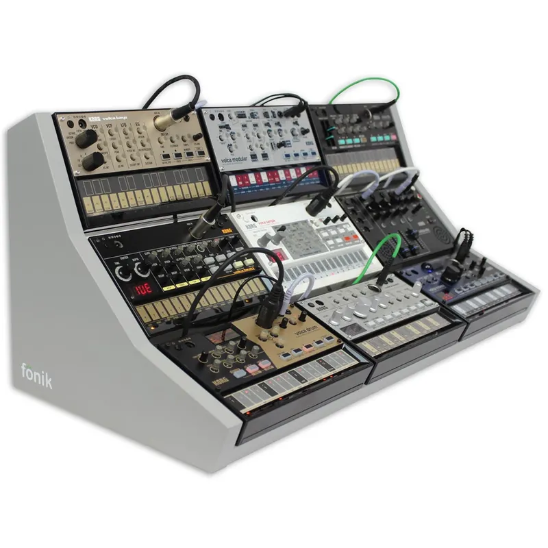 Fonik Audio Innovations Original Stand For 9 x Korg Volca (G Populär