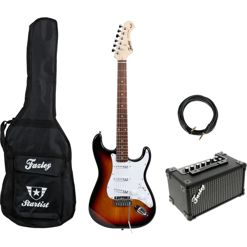 Fazley Startist Plus ST118 3-Color Sunburst + Gig Bag, Ampli Handla nu
