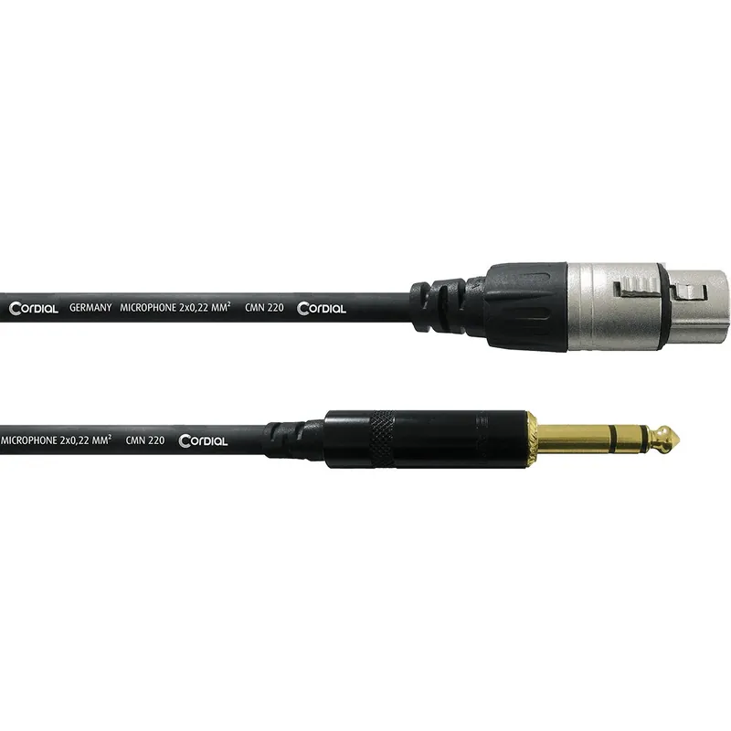 Begränsat erbjudande Cordial CFM1.5FV Intro Female XLR to TRS Jack Cable, 1.5m