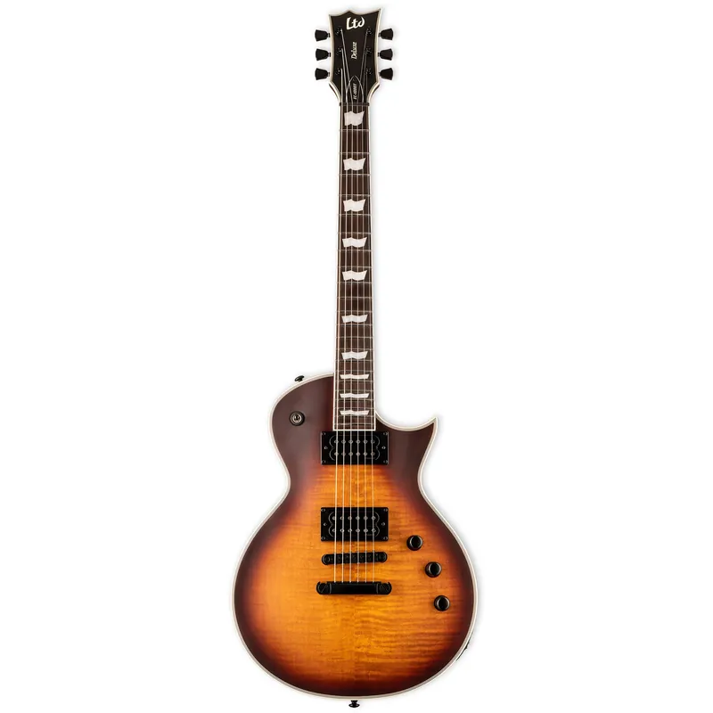 ESP LTD Deluxe EC-1000T CTM Tobacco Sunburst Satin Electric Rea