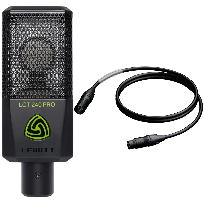 Fynd Lewitt LCT240 PRO Condenser Microphone + ProCab PRA901/3 XLR