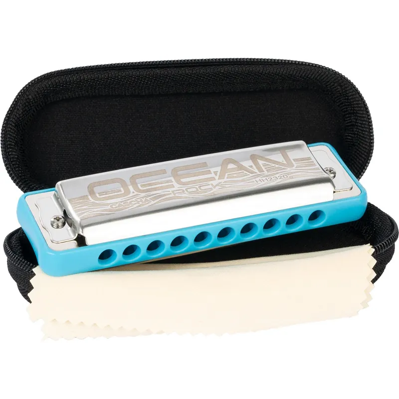 Cascha HH 2322 Ocean Rock Blues Harmonica in E (Blue) Endast denna vecka