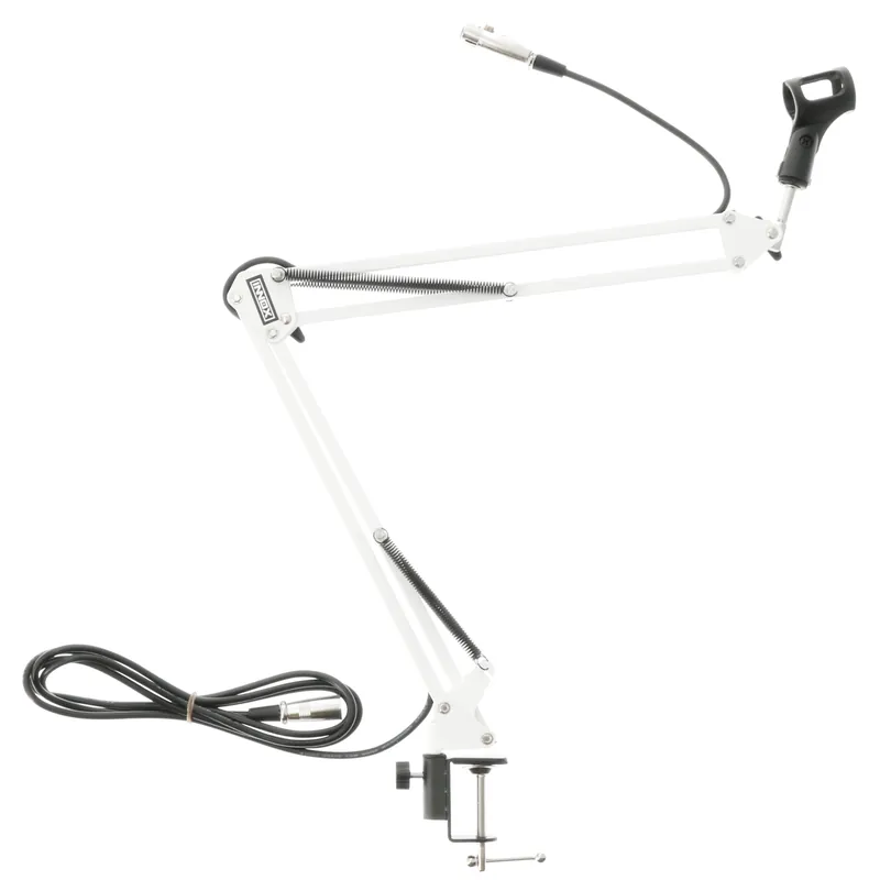 Innox IVA 08 Jr. XLR White Broadcast Microphone Stand Kundfavorit