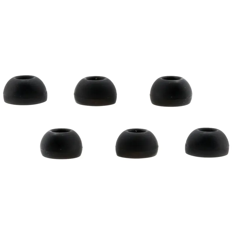 Rea Devine EM-T-BK-L Large Silicon Earbuds (Black, Pack of 20)