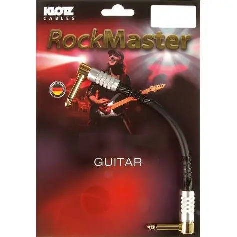 Klotz MJPC30 Rockmaster Right-Angled Jack Patch Cable, 30cm Kampanj